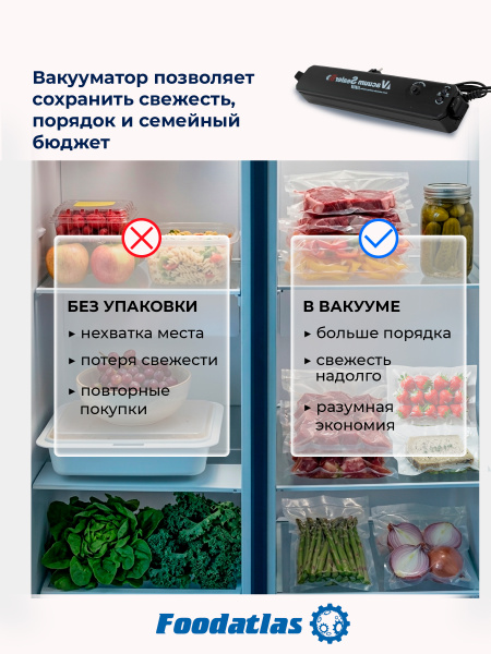 Вакуумный упаковщик HZ-280 Foodatlas